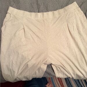 Aerie Soft Beige Wide Leg Pants